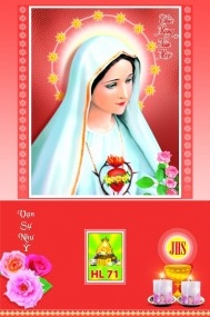 Tranh Lịch Tết Đón Xuân ĐỨC MẸ MARIA